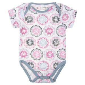 DwellStudio Organic Short Sleeve Zinnia Bodysuit